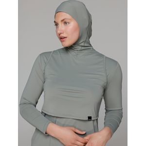 SIYA Swimwear Badpak 'Hijab'  rookgrijs