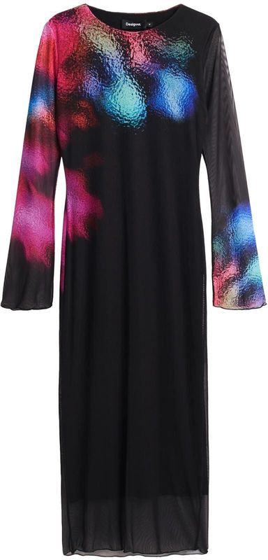 M. Christian Lacroix - Midi-jurk - Multicolor - Nauwsluitend met Lange Mouwen