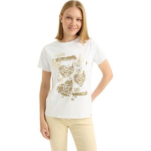 HOME STORE Shirt  goud / wit