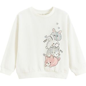 Cool Club Sweatshirt  beige / lichtgrijs / wit