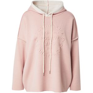 Zwillingsherz Trui  crème / rosa