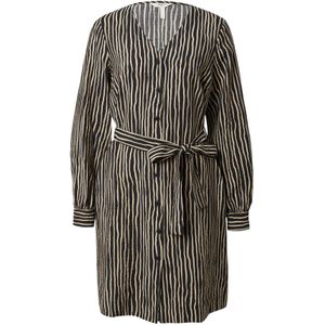 OBJECT Jurk 'OBJJACIRA'  beige / zwart