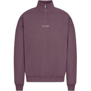 ESTEEM Sweatshirt ' Discreet Oversized Halfzip '  mauve