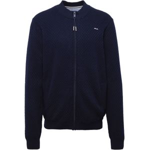 FQ1924 Sweatvest 'Kyle'  navy / rood / wit