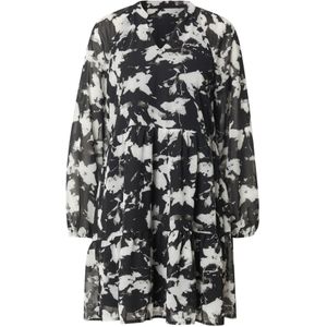 OBJECT Jurk 'OBJGINA MILA'  grijs / zwart / wit