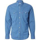 Barstow - Western Shirt - Blauw - 100% Katoen - Lange Mouw