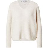 MORE & MORE - Trui - Crème - Gebreid - V-hals - Losse Pasvorm