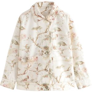 Next Tussenjas  ecru / bruin / pastelgroen / lichtroze