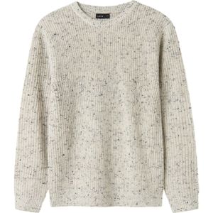 Gebreide Trui - Plat Gebreid - Ronde Hals - Lange Mouwen - Geribde Manchetten