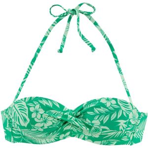 Venice Beach - Moloka - Beugelbikinitop - Groen Gedessineerd - Gewatteerd