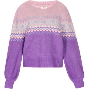 IZIA Trui  grijs / lila / pink
