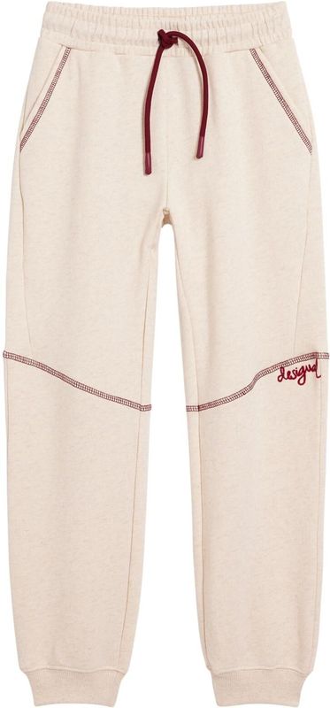Desigual - Lange Broek - Multicolor - Met Elastische Tailleband en Naden