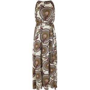 Apricot Zomerjurk  mosterd / stone grey / oranje / wijnrood