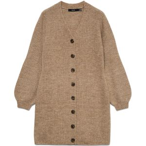 Vero Moda Curve Gebreide jurk 'VMCLefile'  mokka