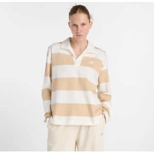 New Balance - Rugby Long Sleeve - Sweatshirt - Bruin - Katoen Jersey