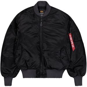 ALPHA INDUSTRIES Tussenjas 'MA-1 Distressed'  rood / zwart / wit