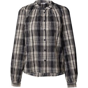 OBJECT Blouse 'OBJSIS'  beige / zwart