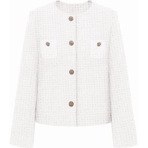 Imily Bela Tussenjas  zwart gemêleerd / wit