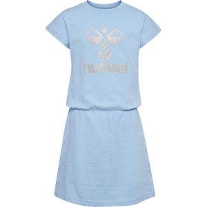 Hummel - hmlFLOWY DRESS S/S - Meisjesjurk - Katoenen Jersey - Gedurfde All-over Print