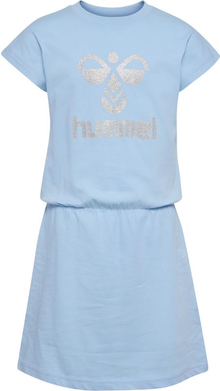 Hummel - hmlFLOWY DRESS S/S - Meisjesjurk - Katoenen Jersey - Gedurfde All-over Print