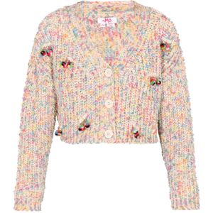 MYMO Oversized vest 'Young Fashion'  lichtblauw / geel / lavendel / wolwit