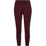 VERO MODA - Bandplooibroek 'Eva' - Wijnrood - Tapered - 7/8 lengte