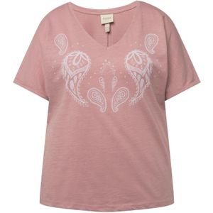 Ulla Popken Shirt  oudroze / wit