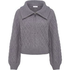 LeGer by Lena Gercke Trui 'Josefina'  grijs gemêleerd