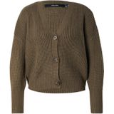 VERO MODA Gebreid vest 'VMLEA'  kaki