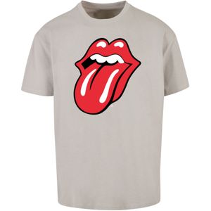 F4NT4STIC Shirt 'The Rolling Stones'  grijs / bloedrood / zwart / wit