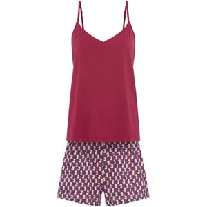 LSCN by LASCANA - Shortama - Bessen - 2-delig - V-hals - All-over print