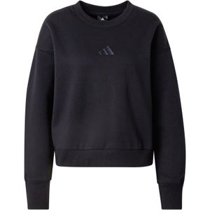 adidas - Sweatshirt - Grijs - Katoen Fleece - Losse Pasvorm