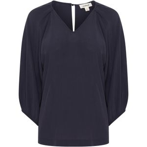 SOAKED IN LUXURY Blouse 'Valize'  donkerblauw