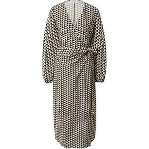 EDITED Jurk 'Oceane'  zwart / wit