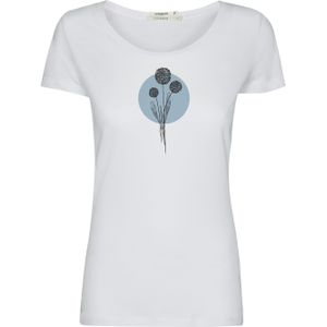 GREENBOMB Shirt 'Nature Allium '  lichtblauw / zwart / wit