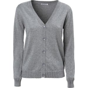 Influencer Gebreid vest  grijs