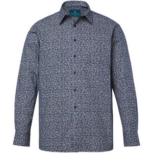 Boston Park Overhemd  navy / wit