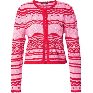 OUI Gebreid vest  rosa / rood