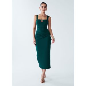 BWLDR Jurk 'Mayan'  jade groen