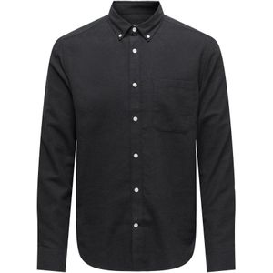 ONLY & SONS Slim Fit Overhemd ONSGUDMUND Zwart