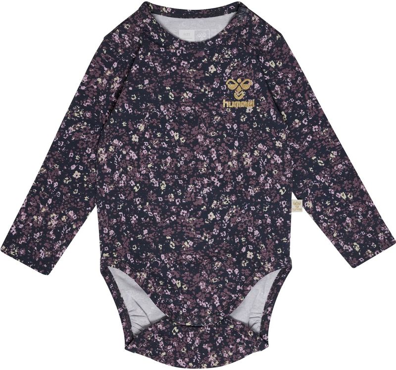 hmlFLOA Body - Lange Mouwen - Glitterprint - Biologisch Katoen