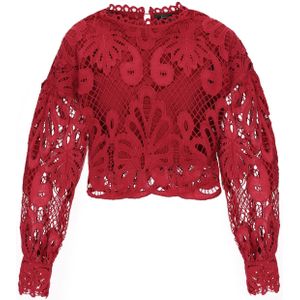 faina Blouse  donkerrood