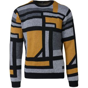 KOROSHI Trui  curry / grijs / donkergrijs / zwart