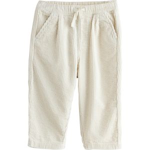 Next - Broek - Crème - Fluweel/Nicky Velours - Lang/maxi