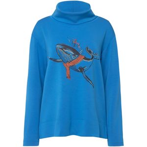 LAURASØN Sweatshirt  violetblauw / oranje / zwart / wit