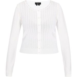 faina Gebreid vest 'Fashion Look'  wit