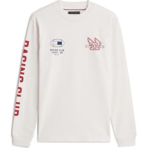 TOMMY HILFIGER Shirt 'MODERN ATHLEISURE'  navy / rood / offwhite