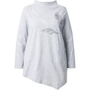 Ulla Popken Shirt  grijs gemêleerd / zwart