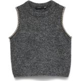 VERO MODA Gebreide bodywarmer 'VMFirenze'  grijs