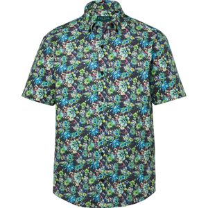 Boston Park Overhemd  crème / navy / ultramarine blauw / groen